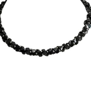 Hematite and Silver Beaded Necklace